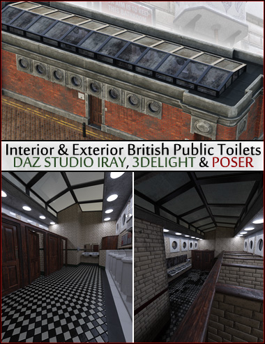 Victorian Public Toilets by: ForbiddenWhispersDavid Brinnen, 3D Models by Daz 3D
