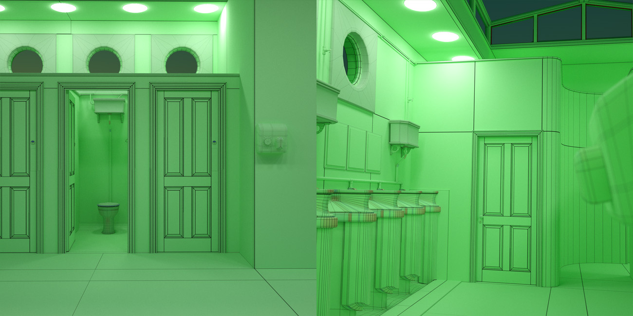 Victorian Public Toilets by: ForbiddenWhispersDavid Brinnen, 3D Models by Daz 3D