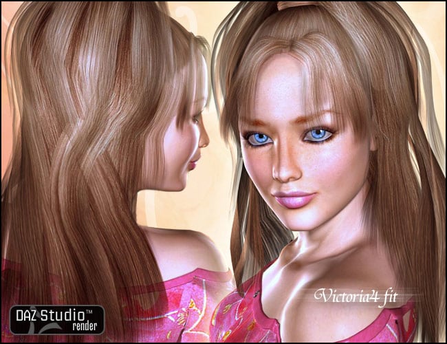 Diahme Hair Diahme Hair by: , 3D Models by Daz 3D