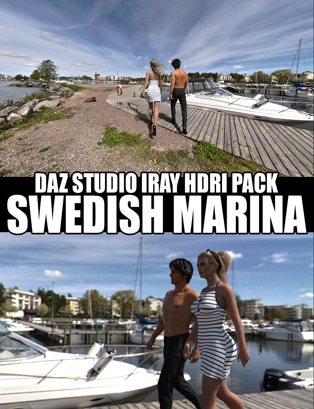 Swedish Marina - DAZ Studio Iray HDRI Pack by: Dreamlight, 3D Models by Daz 3D