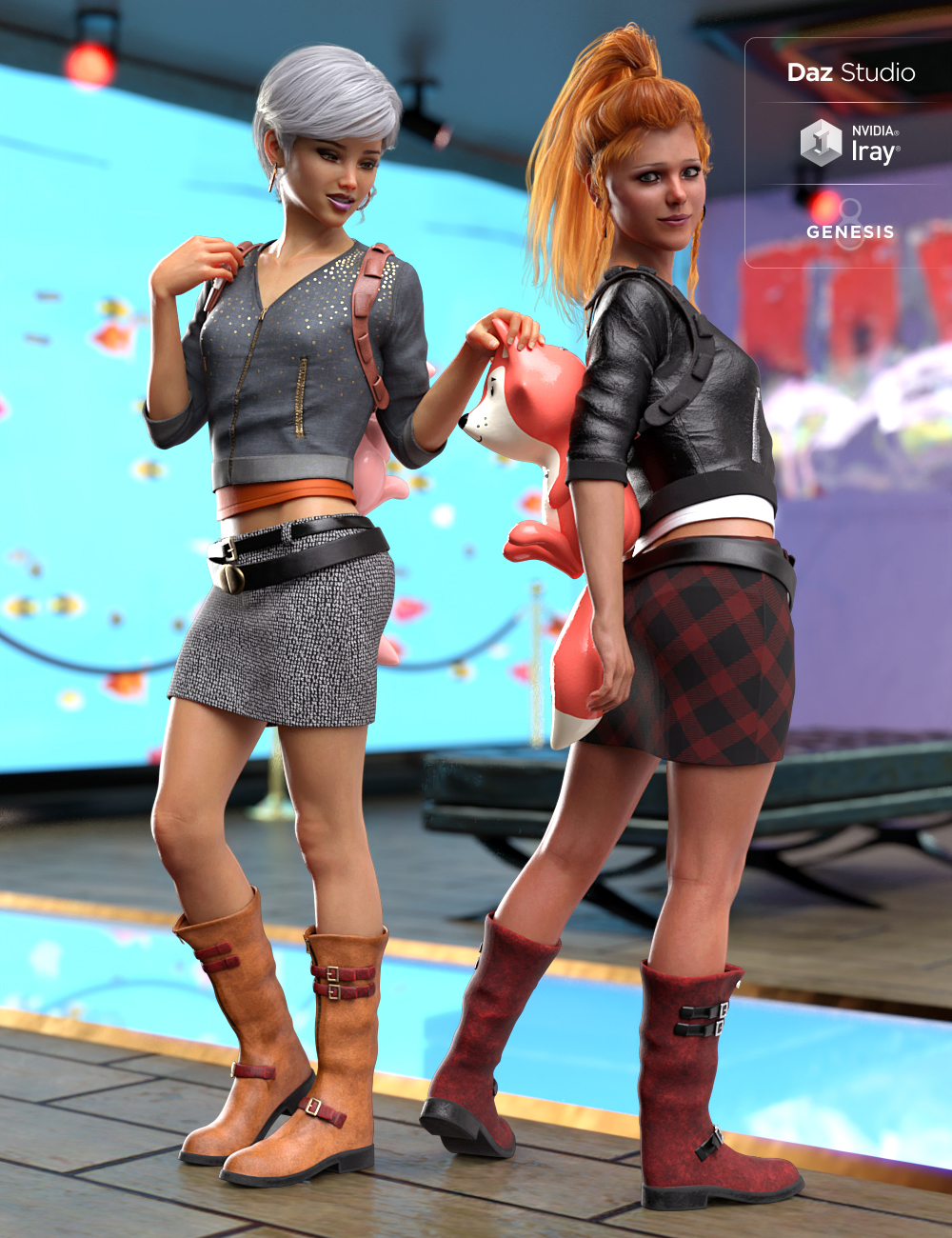 Renardeau Outfit Textures by: Moonscape GraphicsSade, 3D Models by Daz 3D