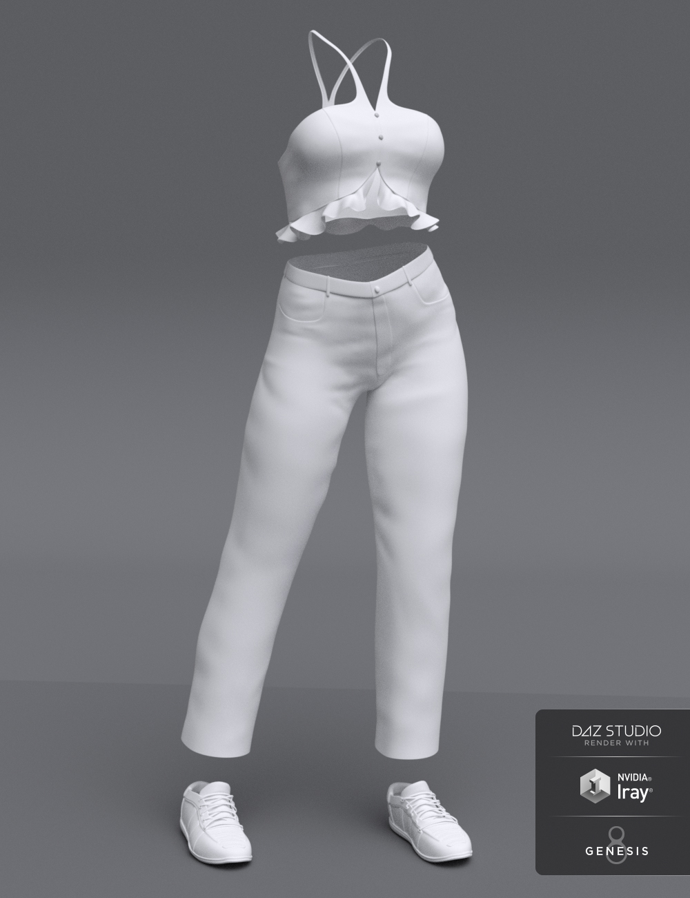 dForce Halter Top and Jeans for Genesis 8 Female(s) dForce Halter Top and Jeans for Genesis 8 Female(s) by: Barbara Brundon, 3D Models by Daz 3D