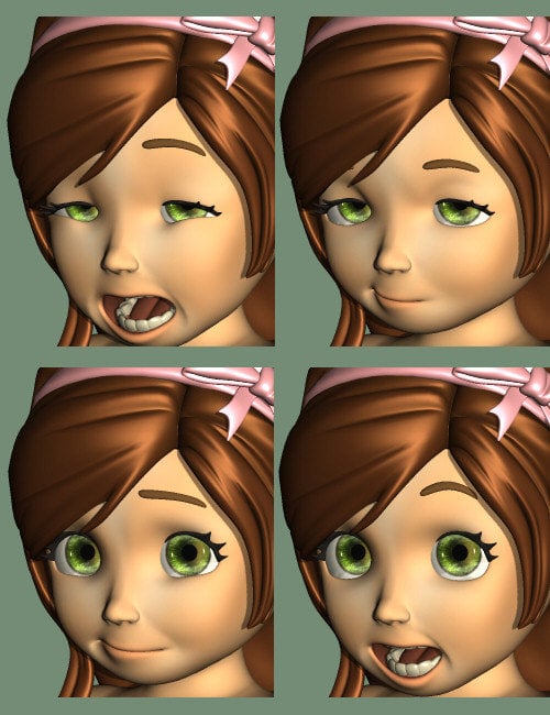 Sadie Faces Sadie Faces by: Digiport, 3D Models by Daz 3D