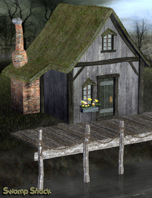 Swamp Shack by: Ryverthorn, 3D Models by Daz 3D