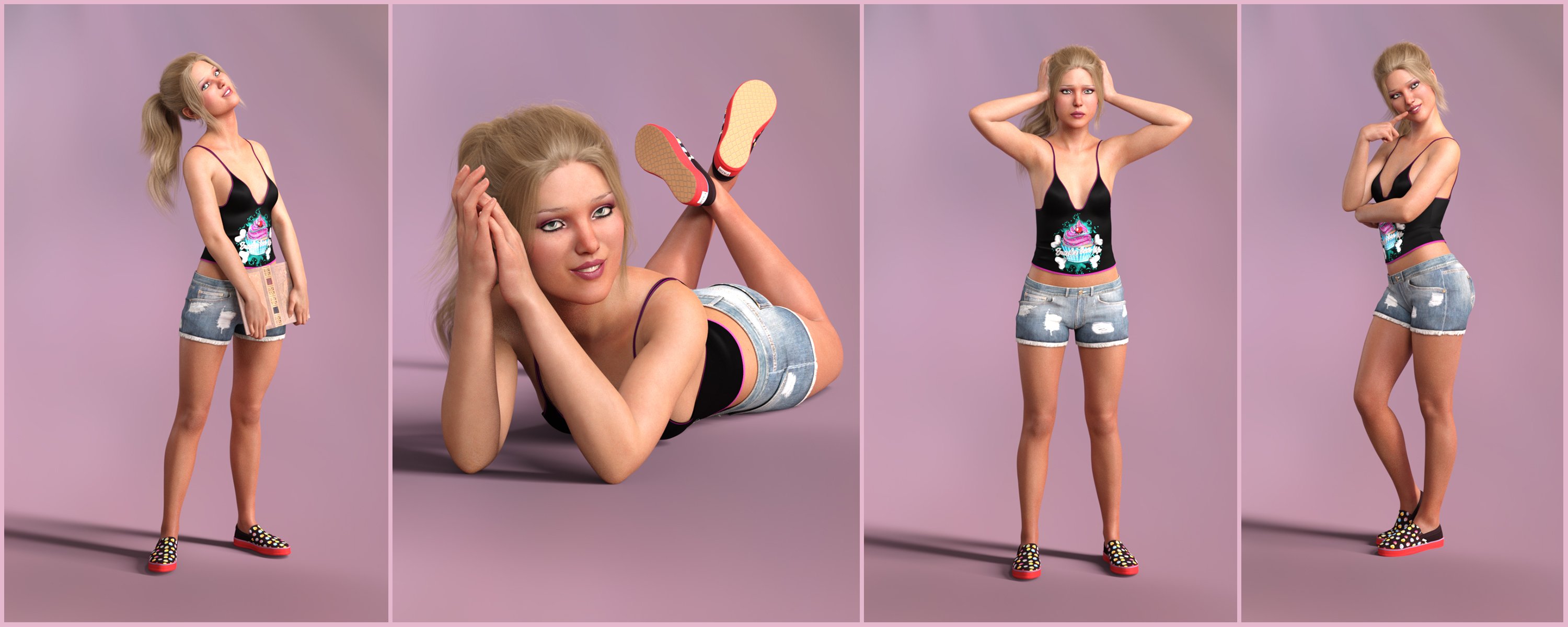 Z Teen Cutie Poses and Expressions for Genesis 8 Female and Teen Jane 8 by: Zeddicuss, 3D Models by Daz 3D