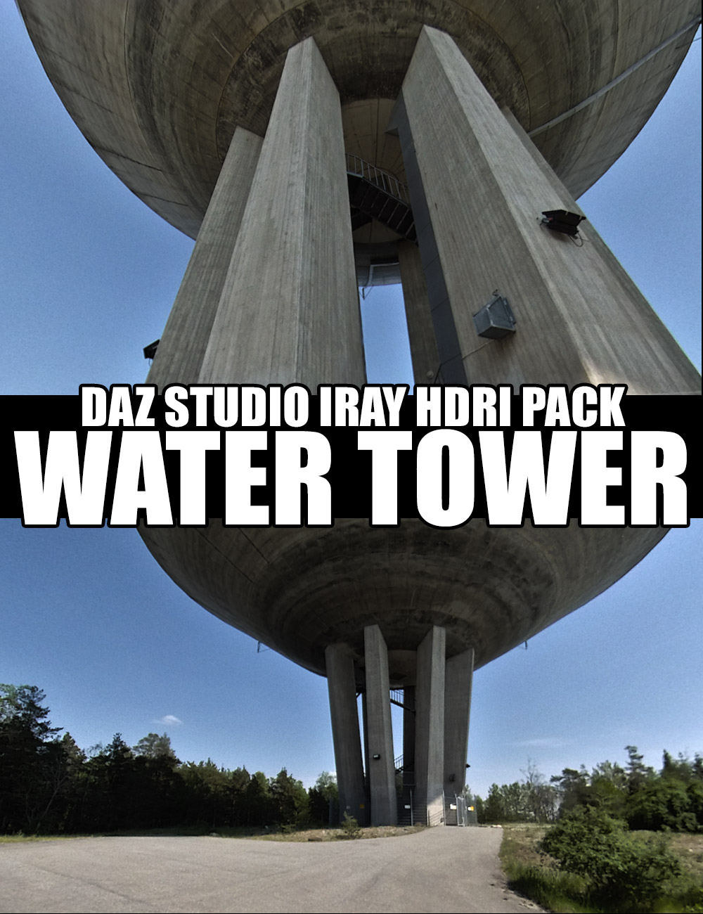 Water Tower - DAZ Studio Iray HDRI Pack by: Dreamlight, 3D Models by Daz 3D
