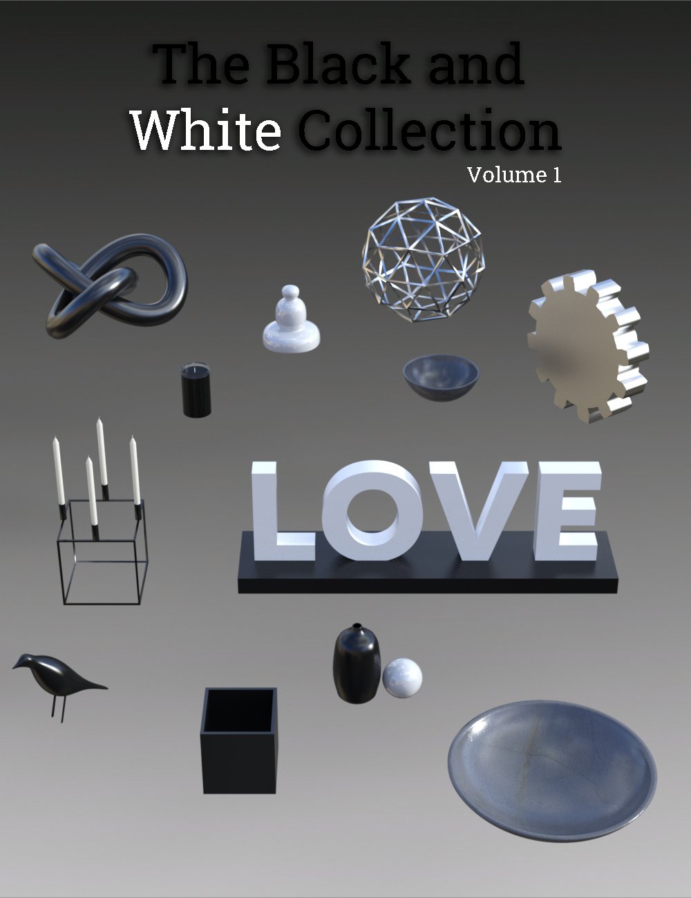 The Black and White Collection Volume 1 by: Illumination, 3D Models by Daz 3D