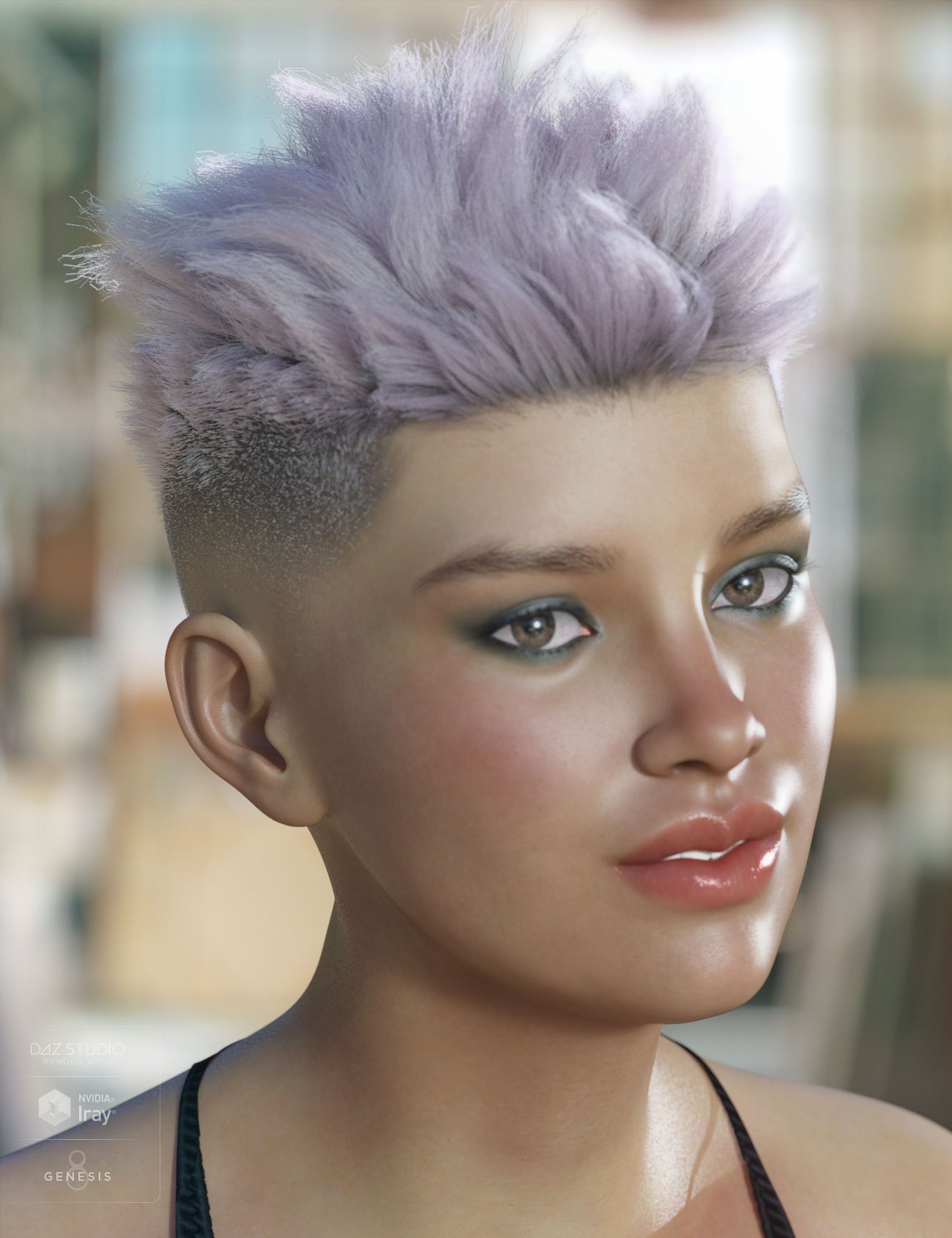 dForce Bristol Hair for Genesis 8 dForce Bristol Hair for Genesis 8 by: AprilYSH, 3D Models by Daz 3D