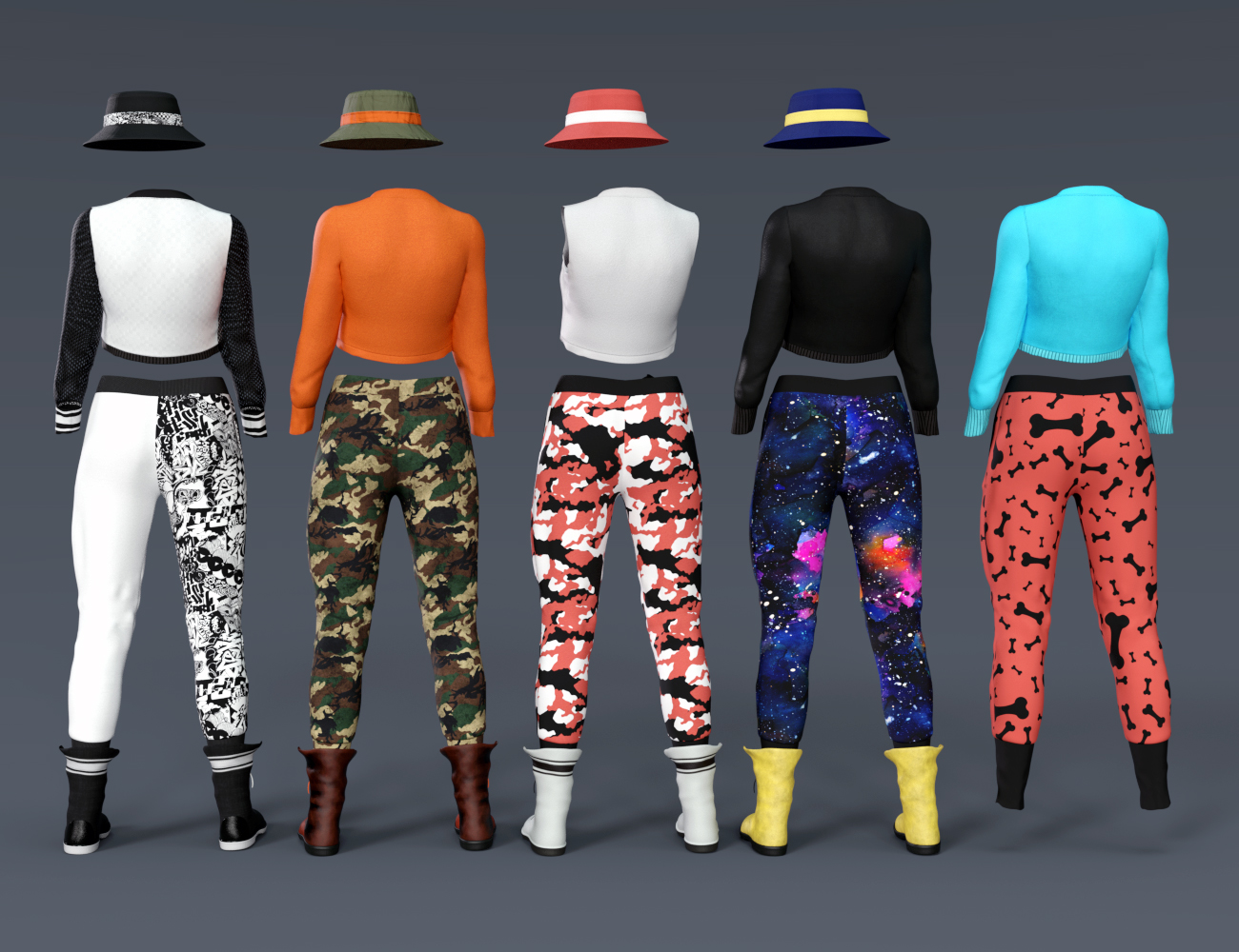 dForce Body Pop Outfit Textures dForce Body Pop Outfit Textures by: Moonscape GraphicsSade, 3D Models by Daz 3D