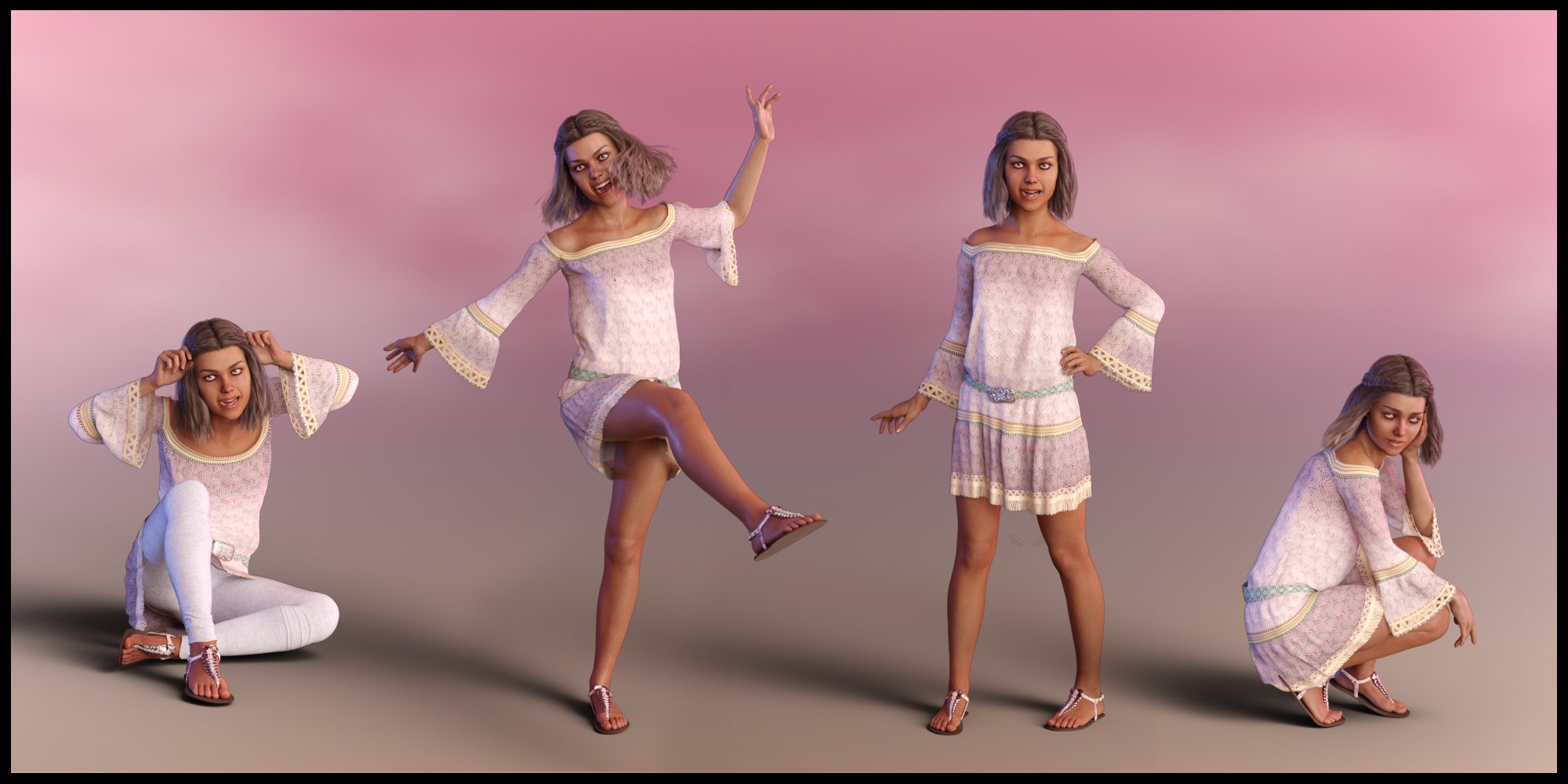 Sass Poses for Teen Jane 8 and Genesis 8 Female Sass Poses for Teen Jane 8 and Genesis 8 Female by: lunchlady, 3D Models by Daz 3D