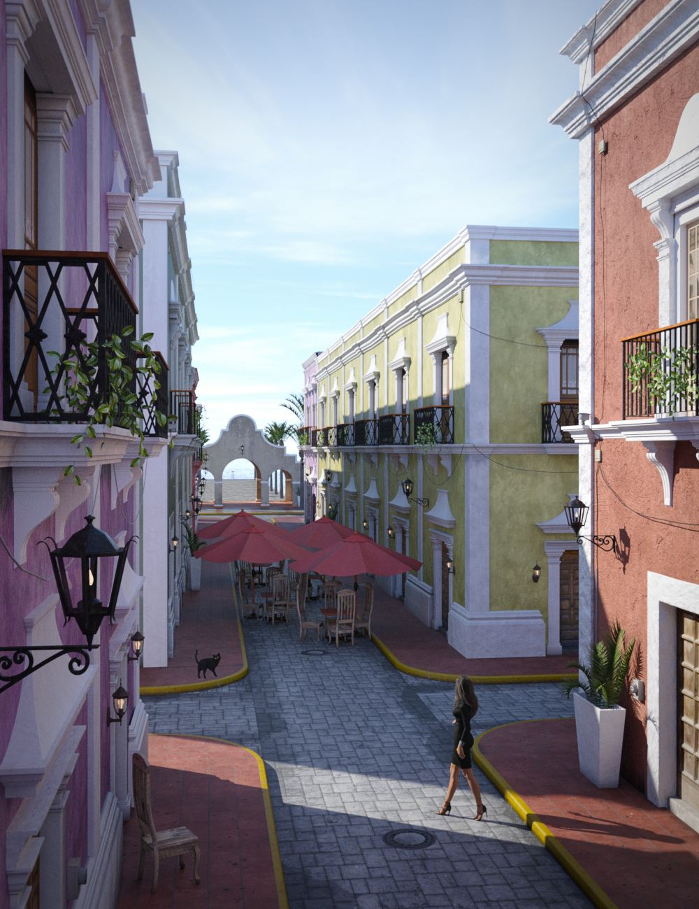 Caribbean Village Caribbean Village by: bitwelder, 3D Models by Daz 3D