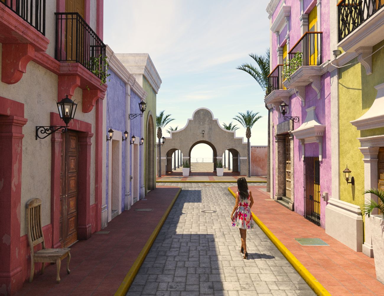 Caribbean Village by: bitwelder, 3D Models by Daz 3D