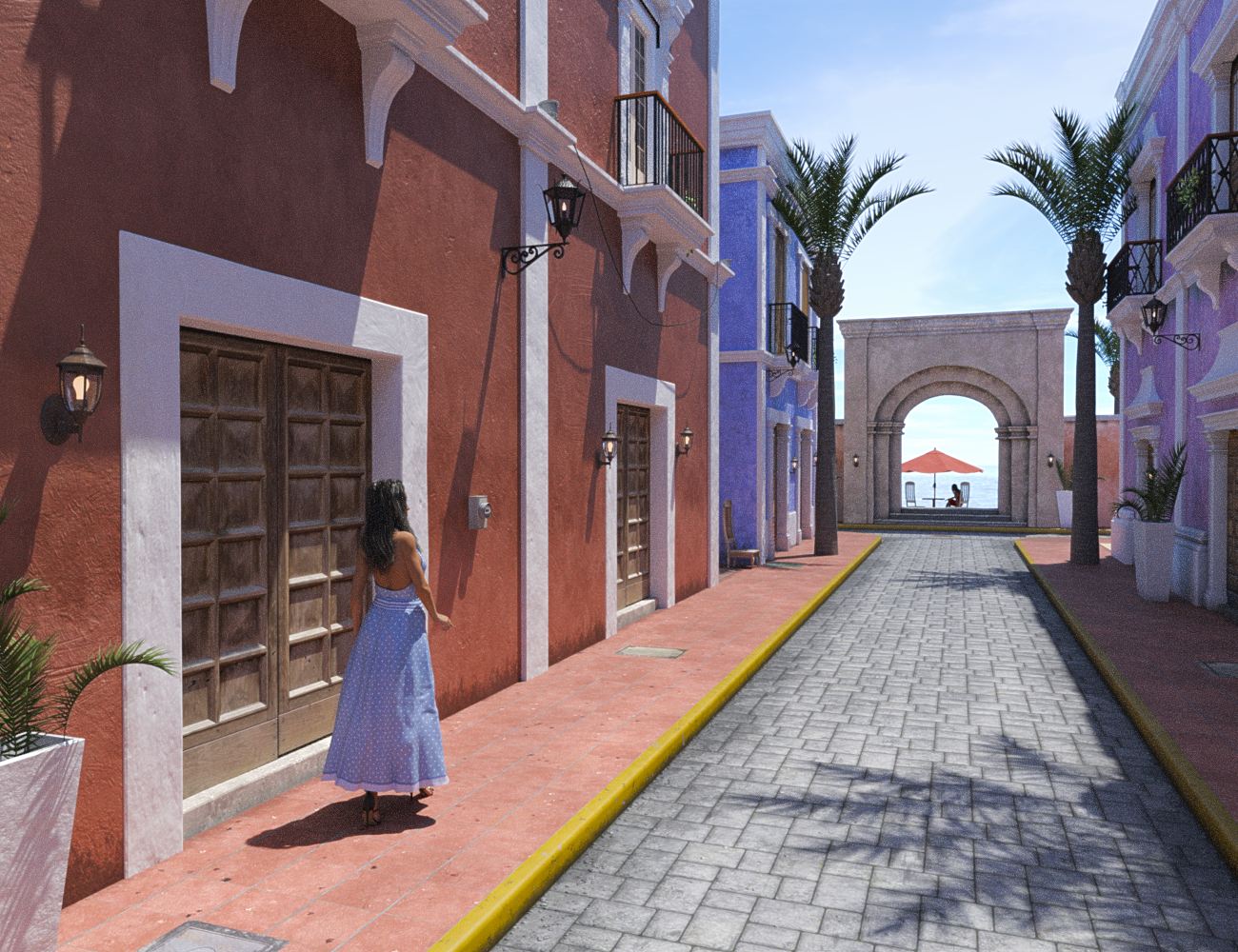 Caribbean Village by: bitwelder, 3D Models by Daz 3D