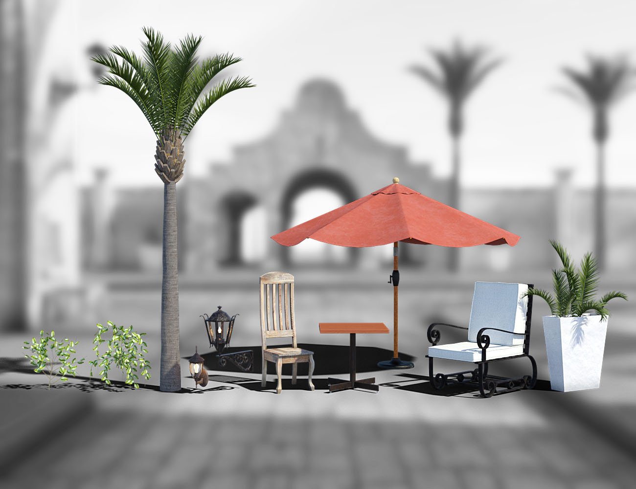 Caribbean Village Caribbean Village by: bitwelder, 3D Models by Daz 3D