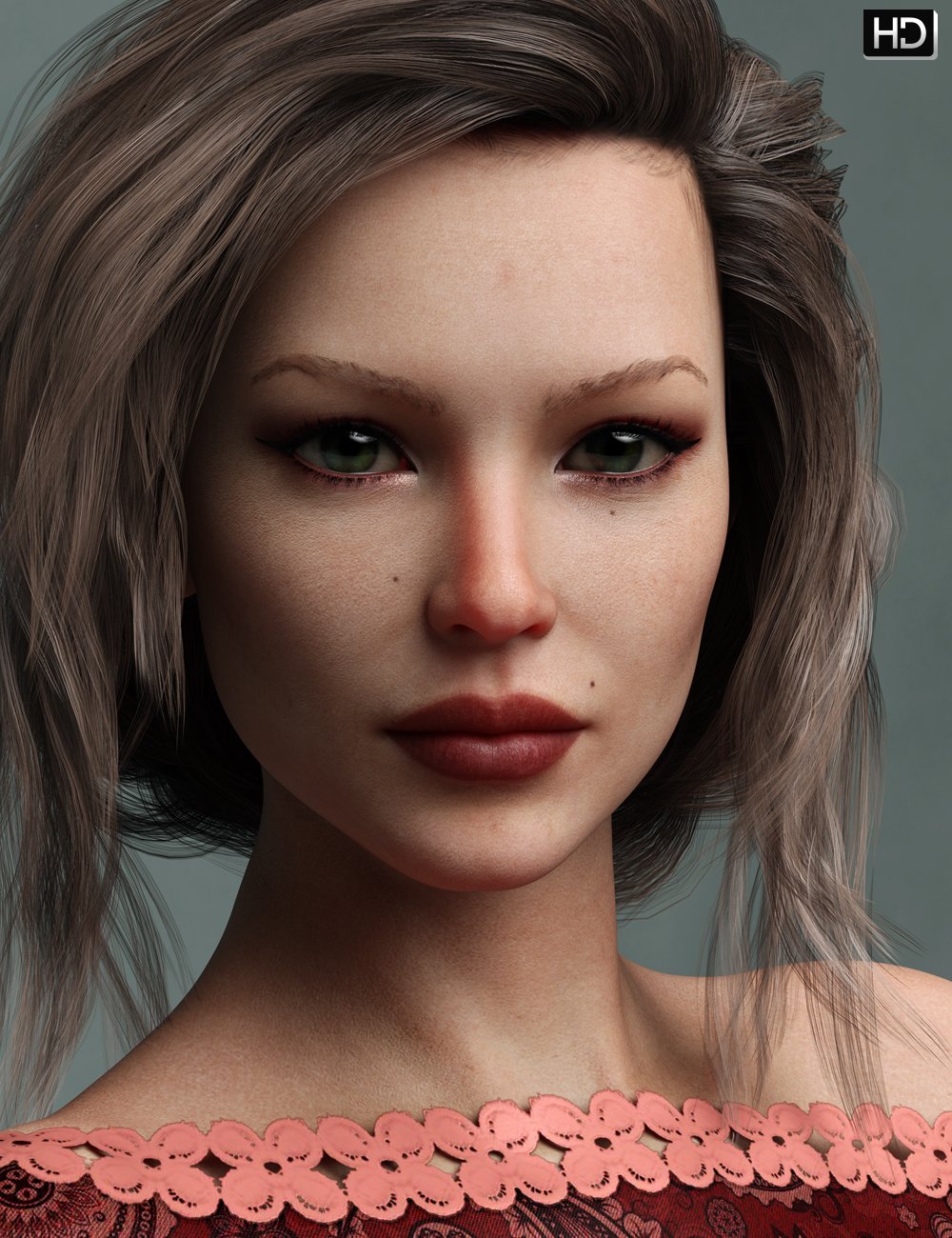 Nicolette HD for Genesis 8 Female by: Emrys, 3D Models by Daz 3D