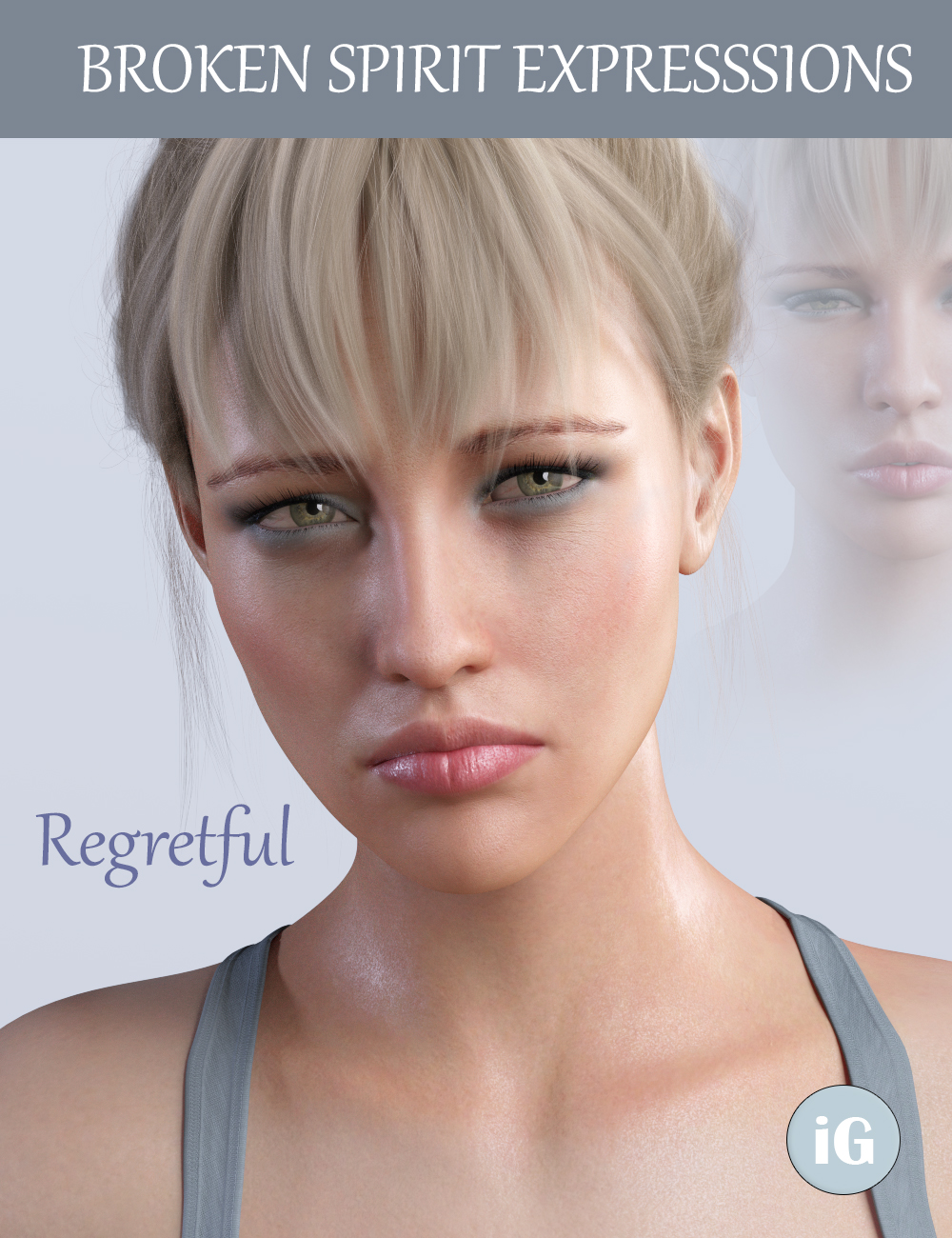 iG Broken Spirit Expressions for Genesis 8 Female by: i3D_LotusValery3D, 3D Models by Daz 3D