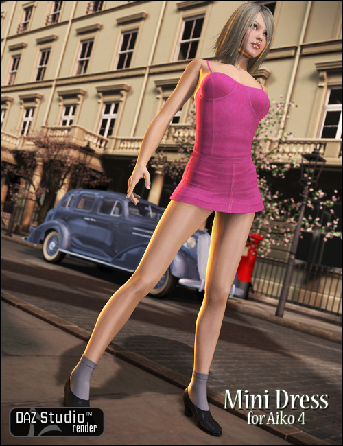 Mini Dress A4/V4 Mini Dress A4/V4 by: , 3D Models by Daz 3D