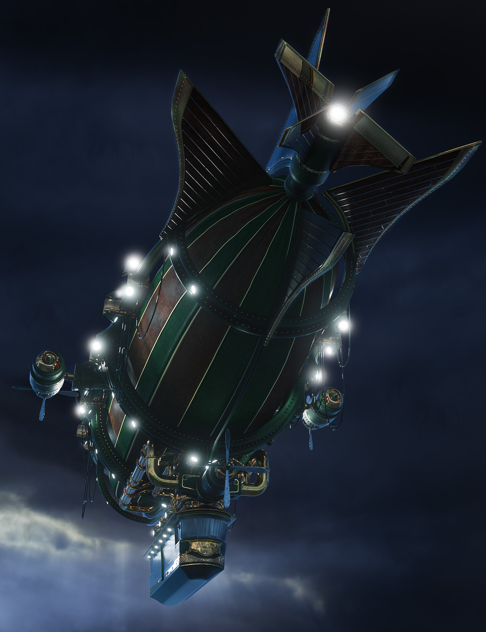 Spirit of Punk Airship Iray Spirit of Punk Airship Iray by: Ravnheart, 3D Models by Daz 3D
