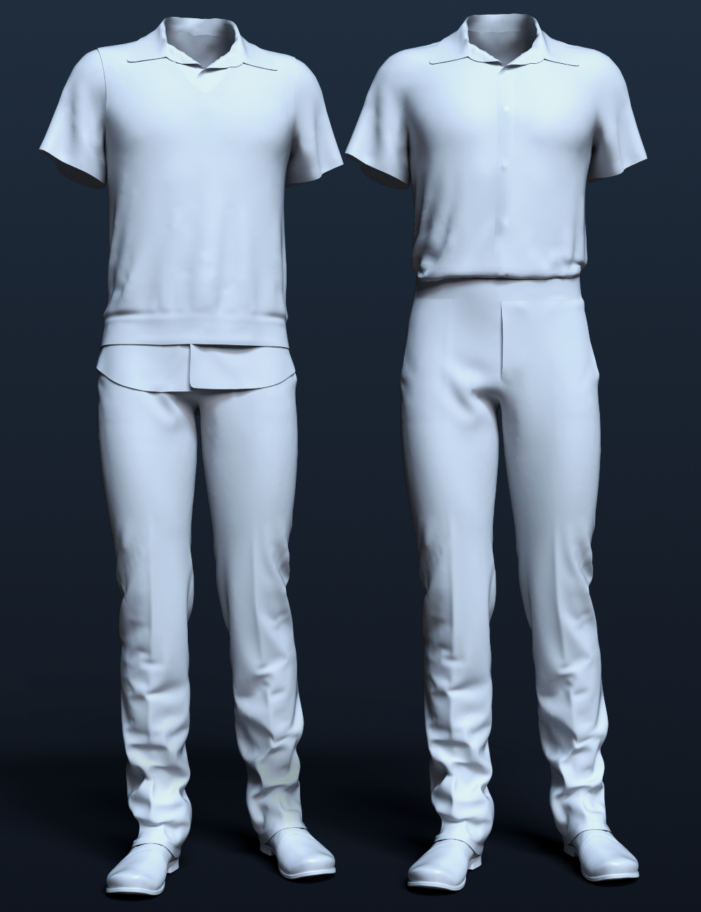 dForce Semi-Casual Outfit for Genesis 8 Male(s) by: Leviathan, 3D Models by Daz 3D
