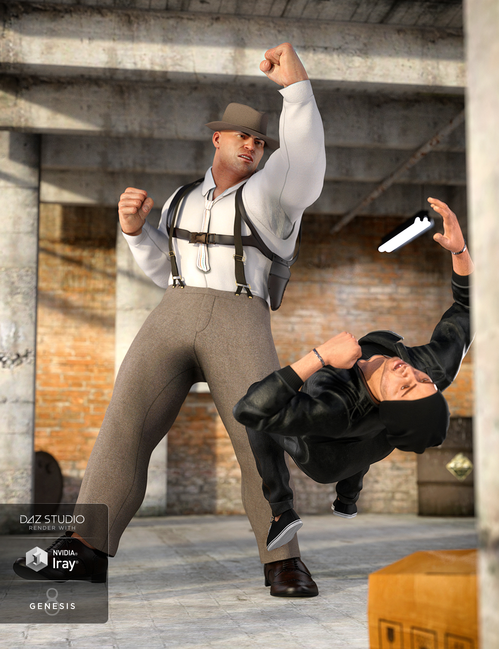 dForce Sleuth Detective Outfit Textures by: DirtyFairy, 3D Models by Daz 3D