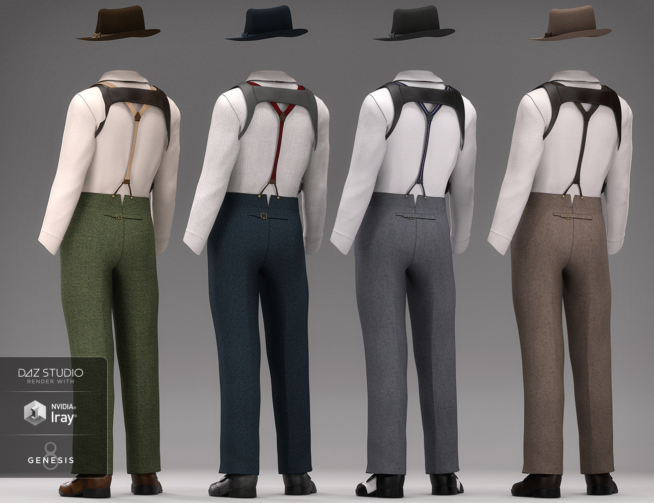 dForce Sleuth Detective Outfit Textures by: DirtyFairy, 3D Models by Daz 3D