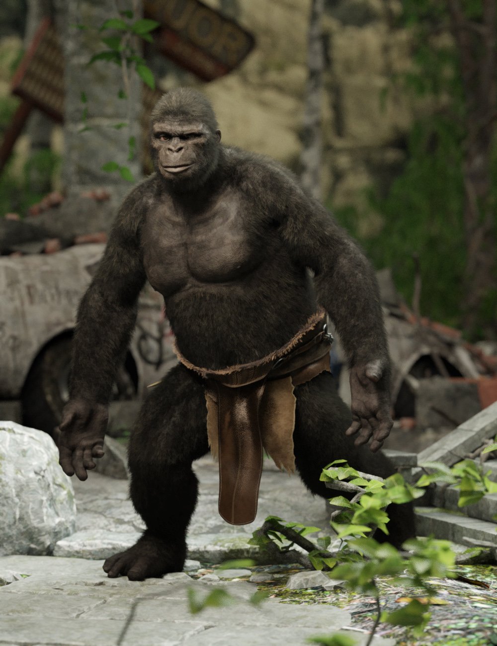 Ape World Gorilla for Genesis 8 Male Ape World Gorilla for Genesis 8 Male by: RawArt, 3D Models by Daz 3D
