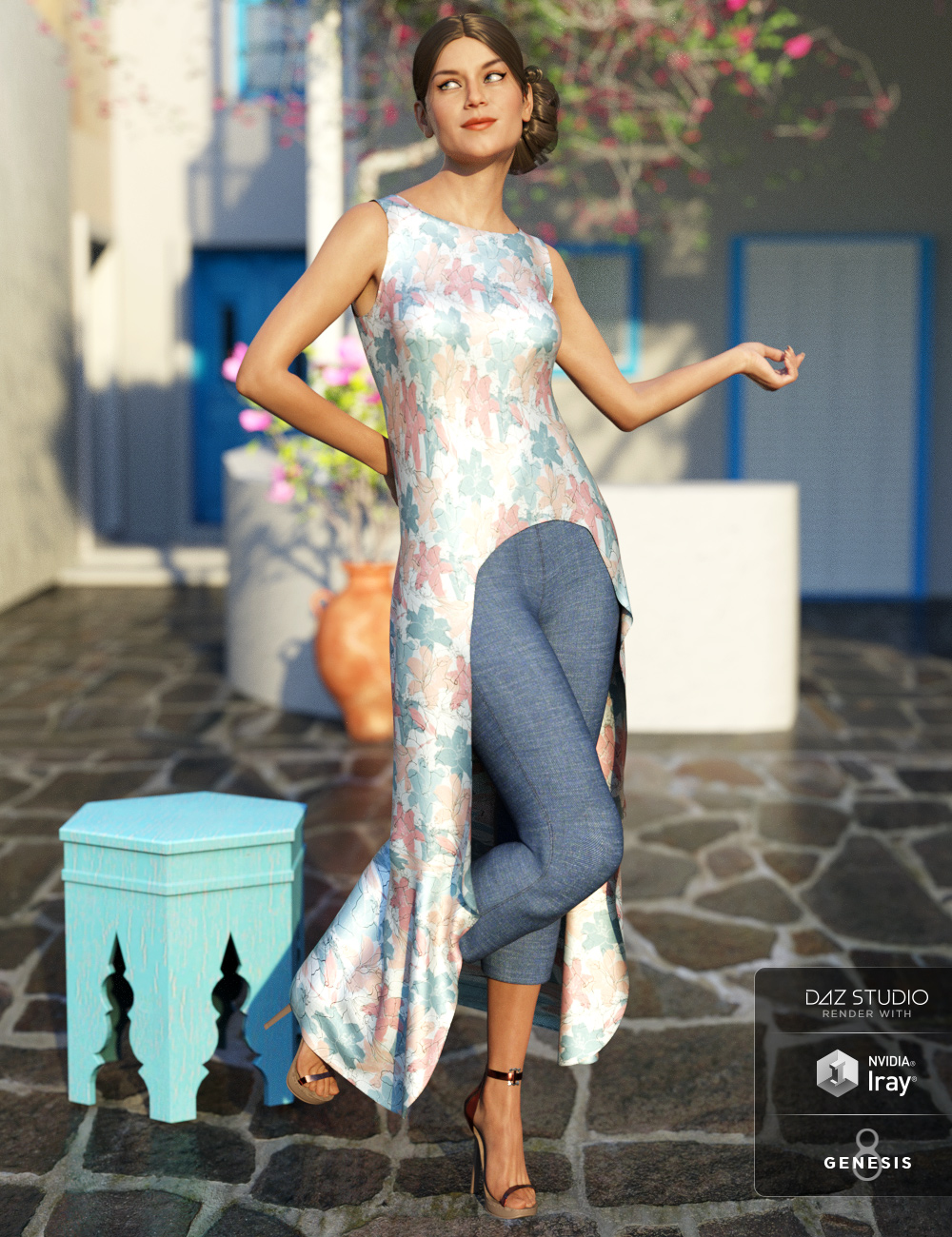 dForce Pretty Stylish Outfit Textures dForce Pretty Stylish Outfit Textures by: Moonscape GraphicsSade, 3D Models by Daz 3D