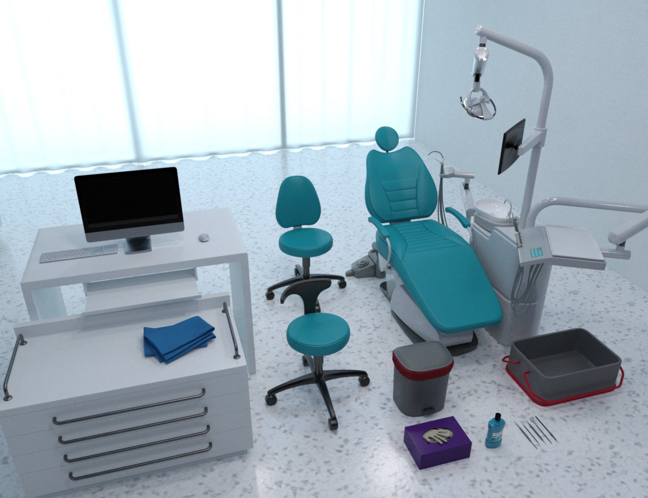 Modern Dental Clinic by: Charlie, 3D Models by Daz 3D