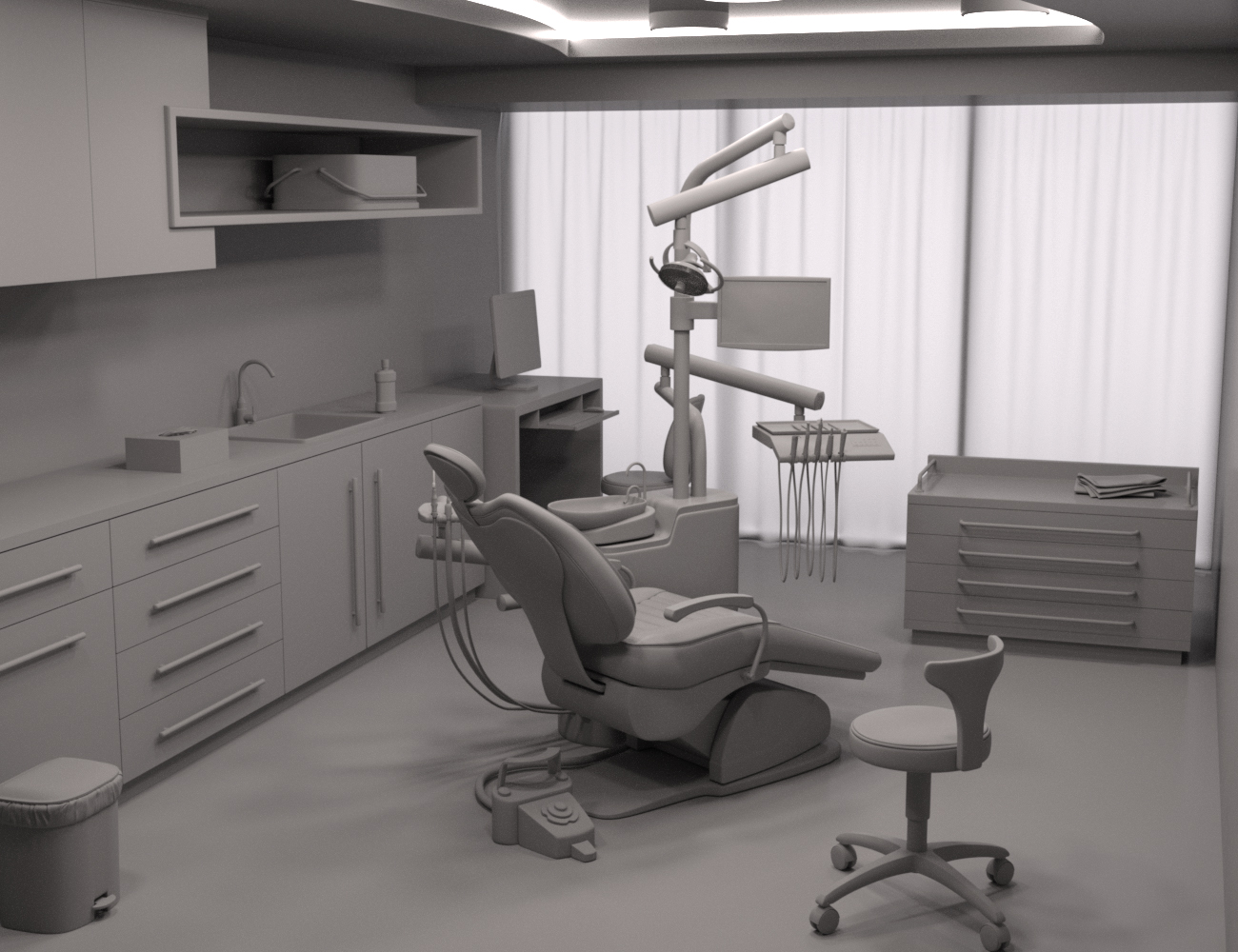 Modern Dental Clinic Modern Dental Clinic by: Charlie, 3D Models by Daz 3D