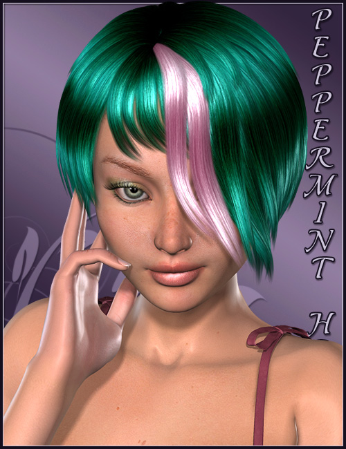 Peppermint Hair by: Valea, 3D Models by Daz 3D