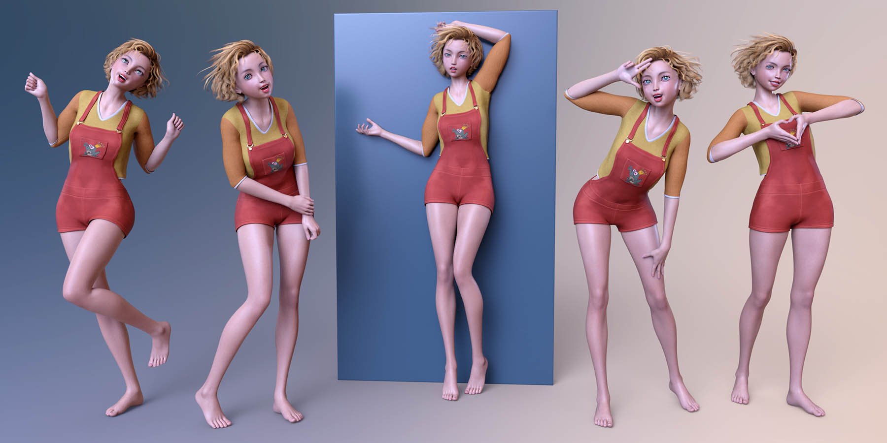 CDI Poses and Expressions for Kanade 8 and Genesis 8 Female by: Capsces Digital Ink, 3D Models by Daz 3D