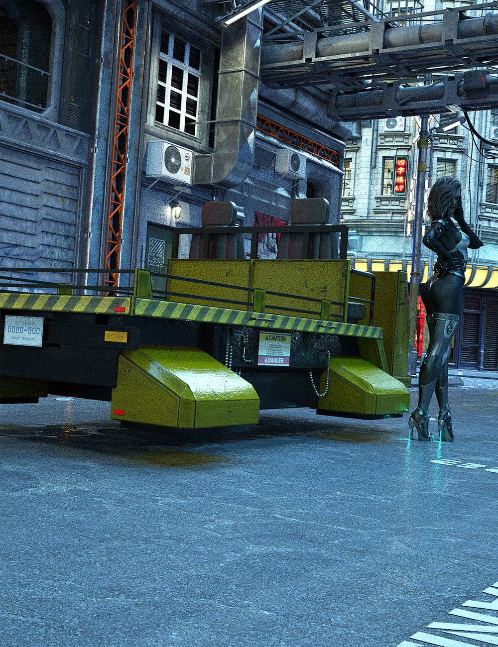 Sci-Fi Hover Cart by: , 3D Models by Daz 3D
