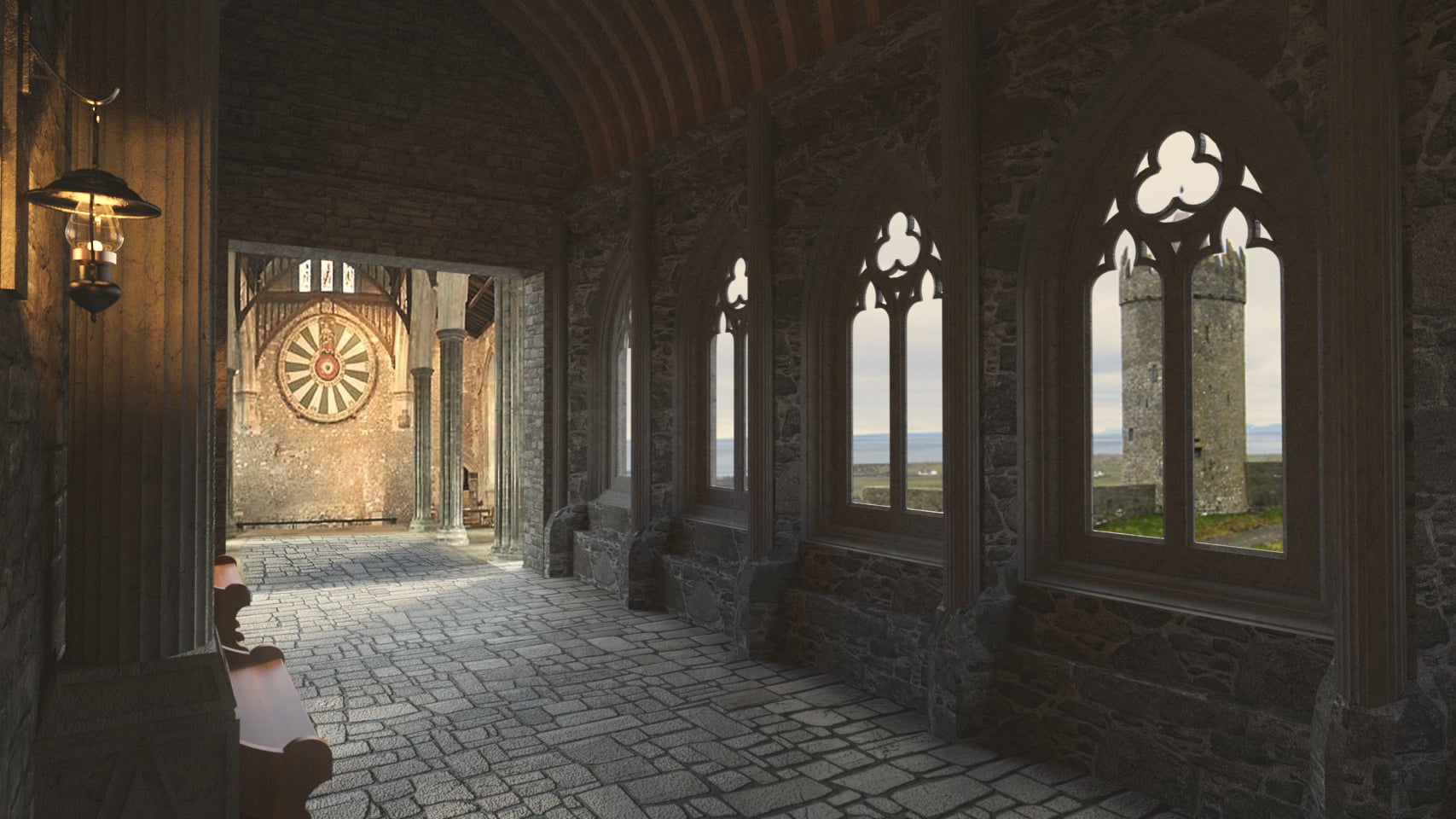 Oxford Hallway Daz 3D