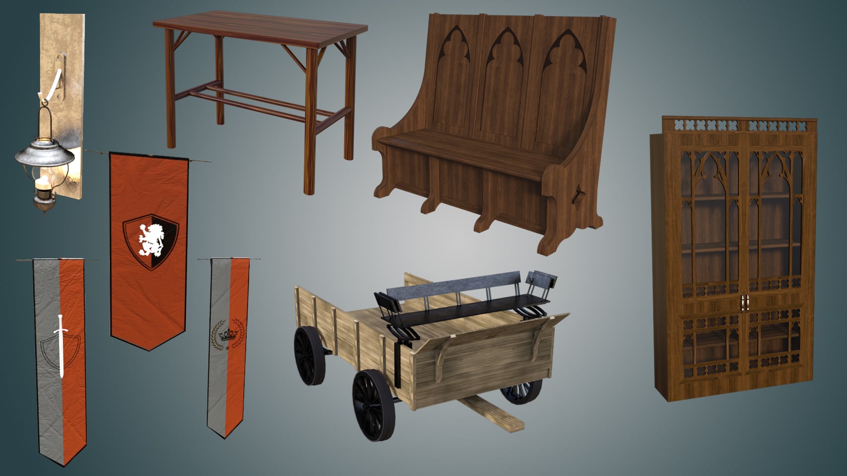 Oxford Hallway Daz 3D