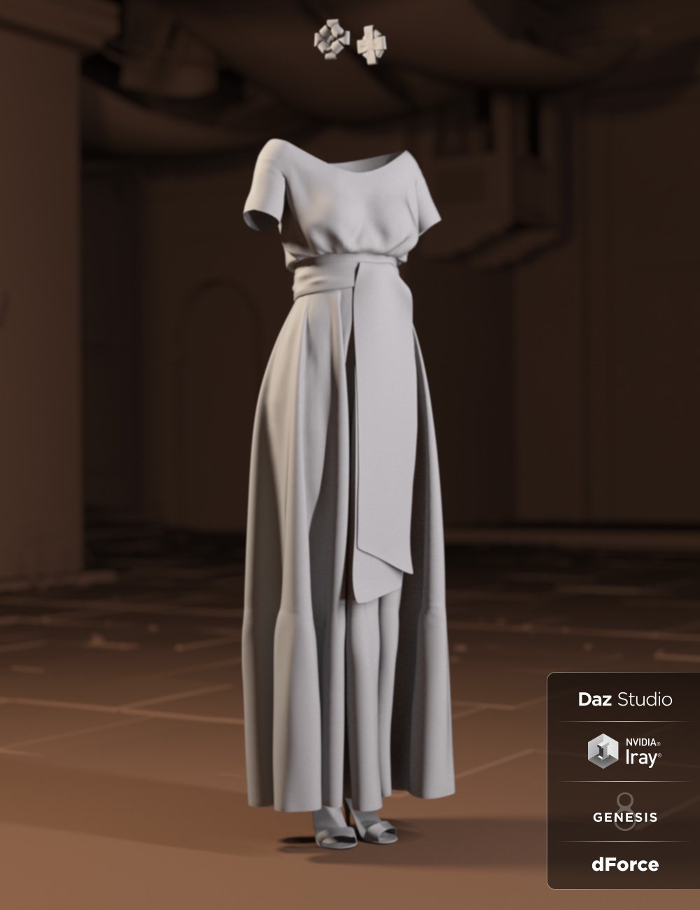 dForce Fiesta Outfit for Genesis 8 Female(s) by: ArienNikisatez, 3D Models by Daz 3D
