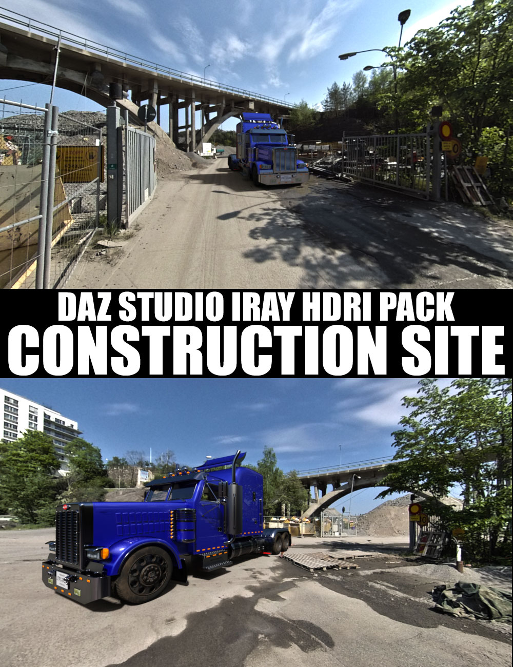 Construction Site - DAZ Studio Iray HDRI Pack by: Dreamlight, 3D Models by Daz 3D