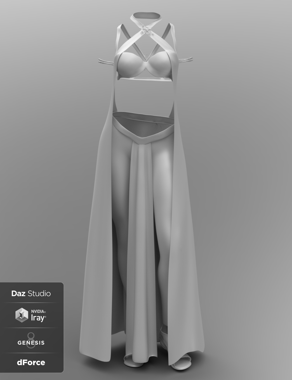 dForce Khamsin Outfit for Genesis 8 Female(s) by: CynderBlueShox-Design, 3D Models by Daz 3D