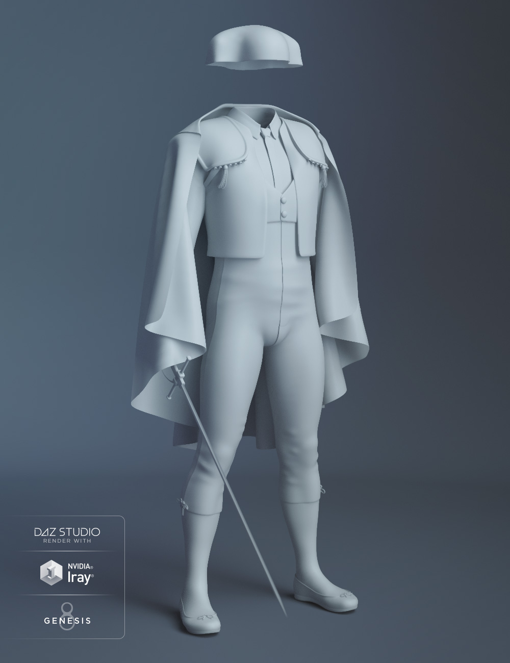 dForce Matador Outfit for Genesis 8 Male(s) by: Moonscape GraphicsSadeBarbara BrundonUmblefugly, 3D Models by Daz 3D