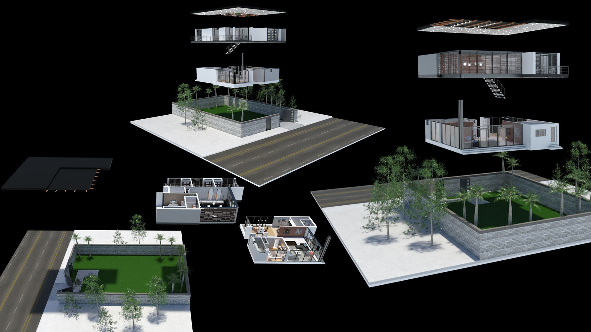 Modern Rustic House Modern Rustic House by: Tesla3dCorp, 3D Models by Daz 3D