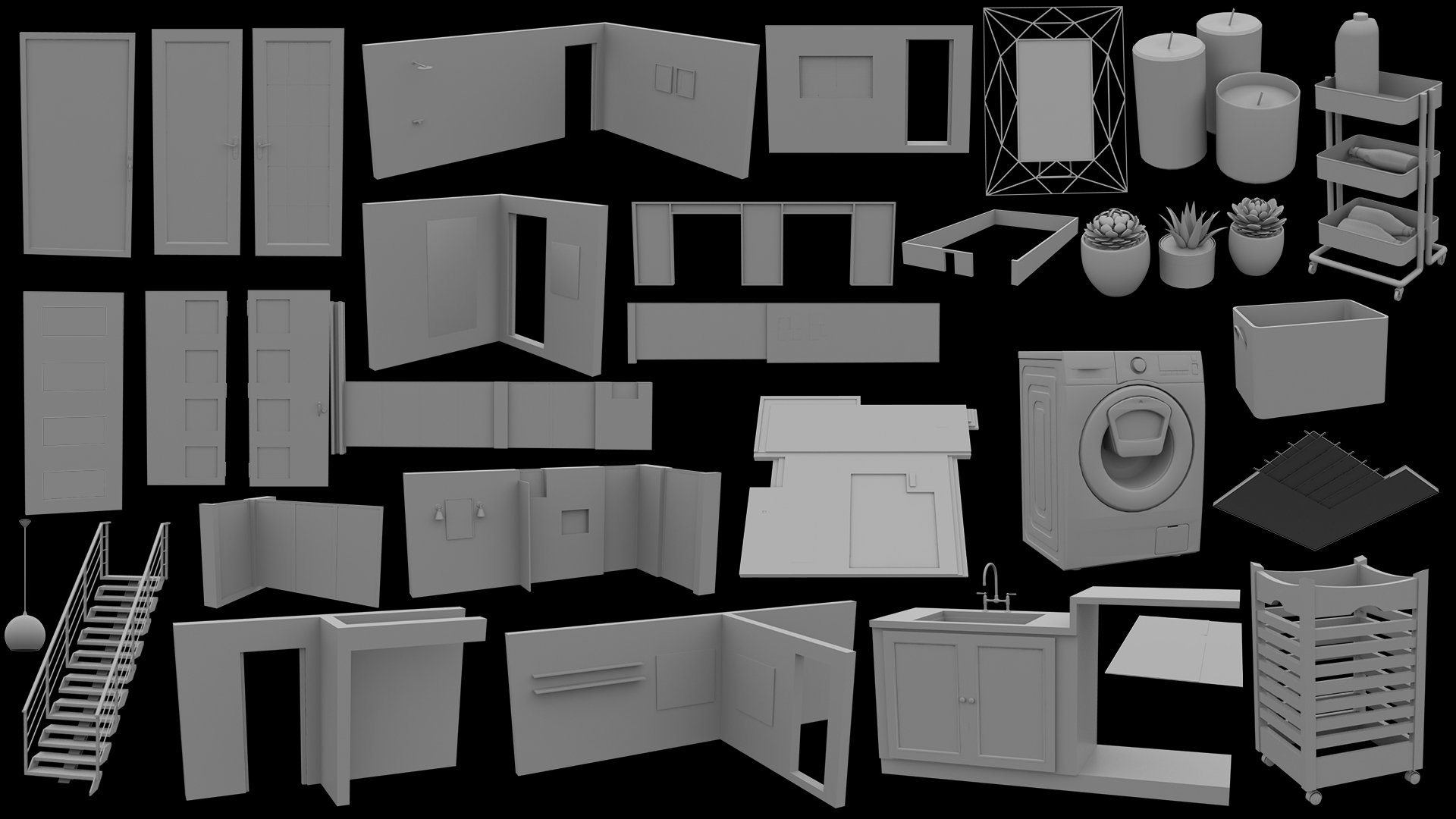 Modern Rustic House by: Tesla3dCorp, 3D Models by Daz 3D