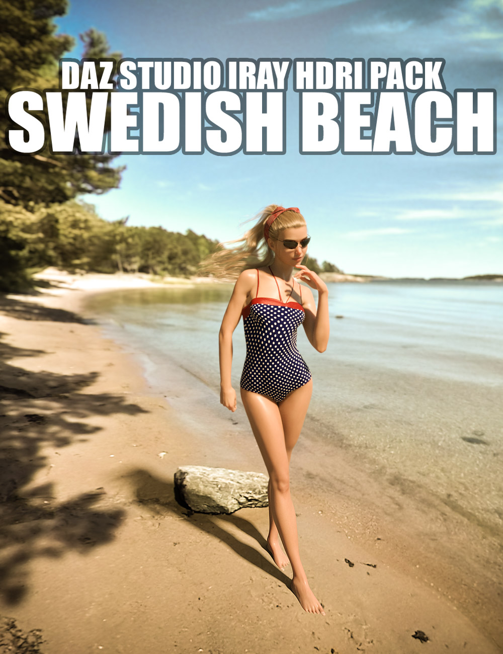 Swedish Beach - Daz Studio Iray HDRI Pack by: Dreamlight, 3D Models by Daz 3D