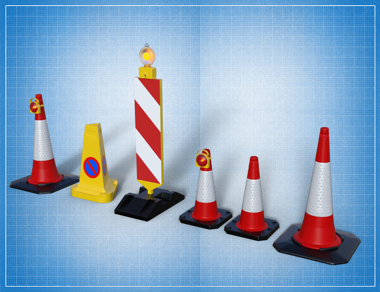 Road Works Stuff Road Works Stuff by: David BrinnenForbiddenWhispers, 3D Models by Daz 3D