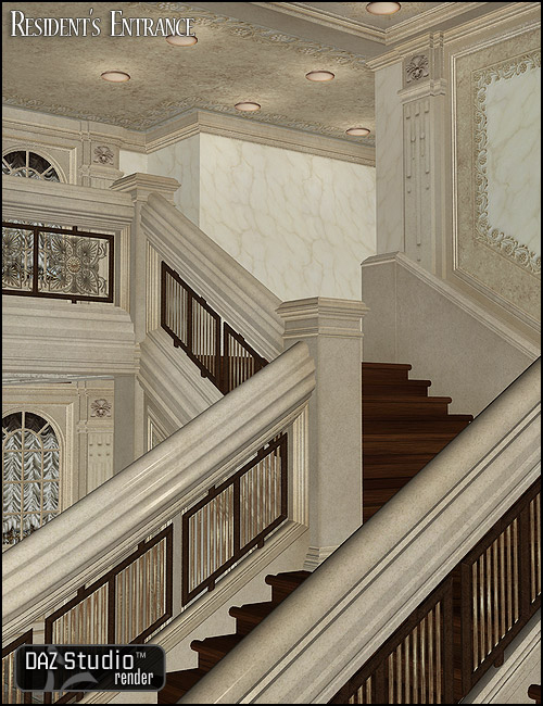 Residence Entry for Grand Staircase | Daz 3D