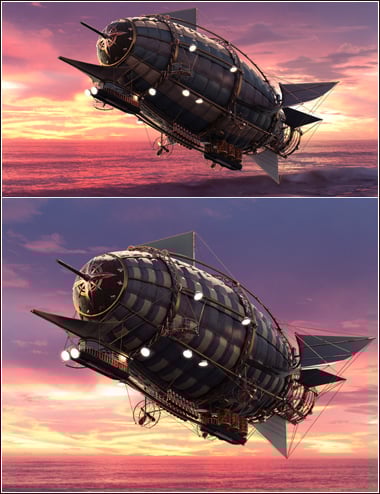 Steam Powered Dirigible Steam Powered Dirigible by: ForbiddenWhispersDavid Brinnen, 3D Models by Daz 3D