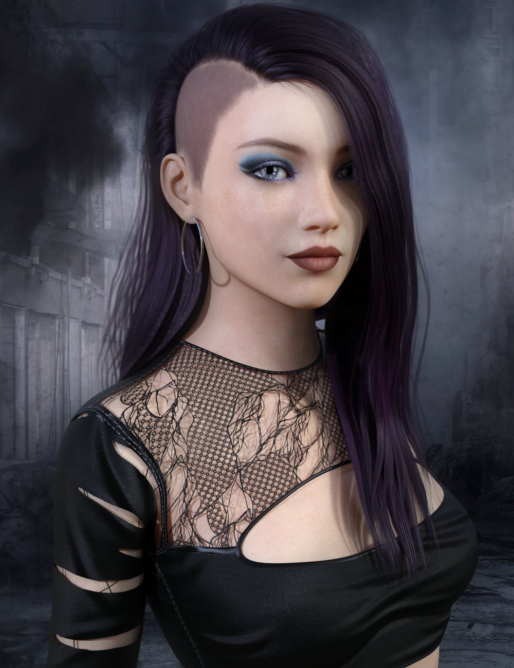 Jett Hair for Genesis 8 Female(s) by: Propschick, 3D Models by Daz 3D