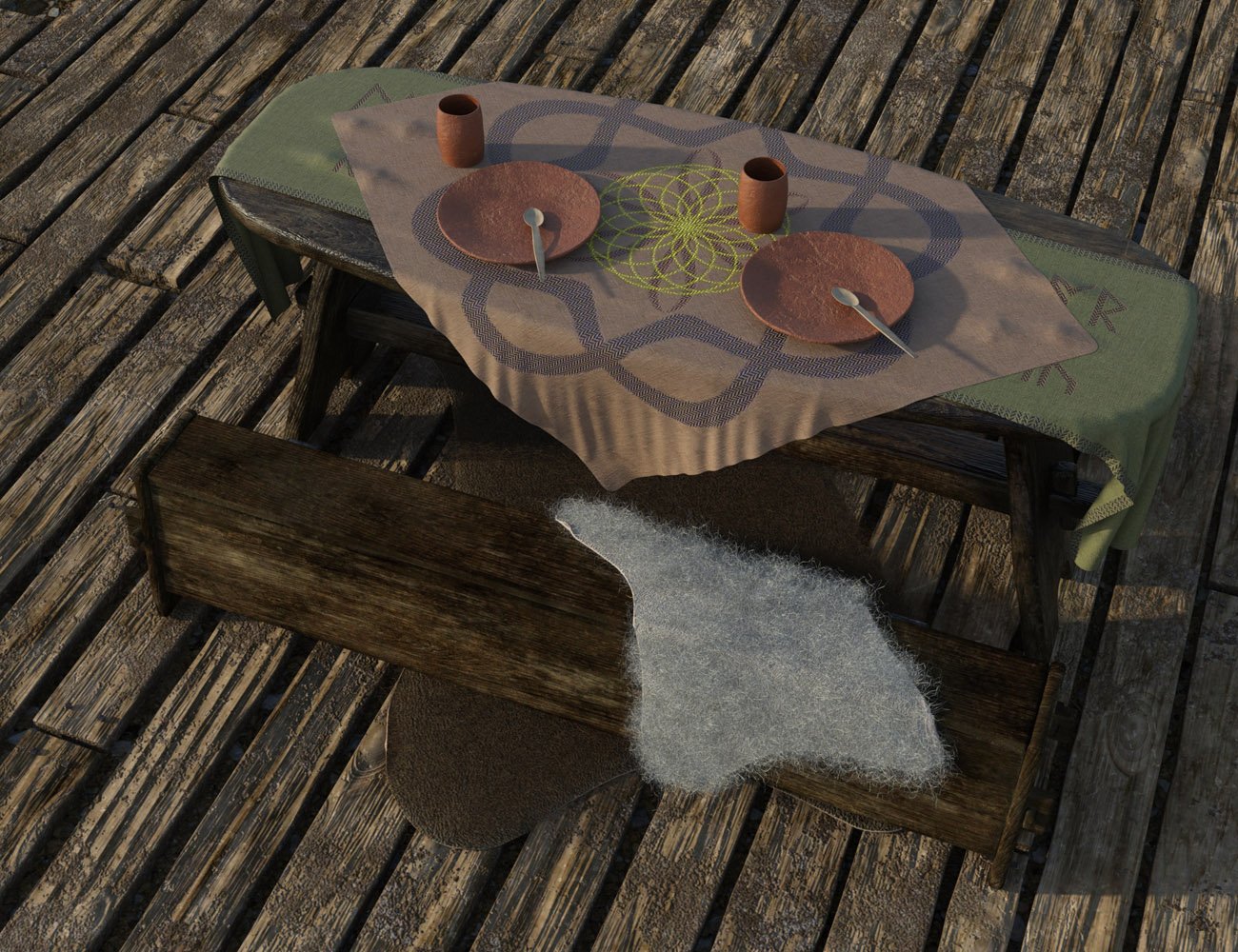 Viking Longhouse Vignette | Daz 3D