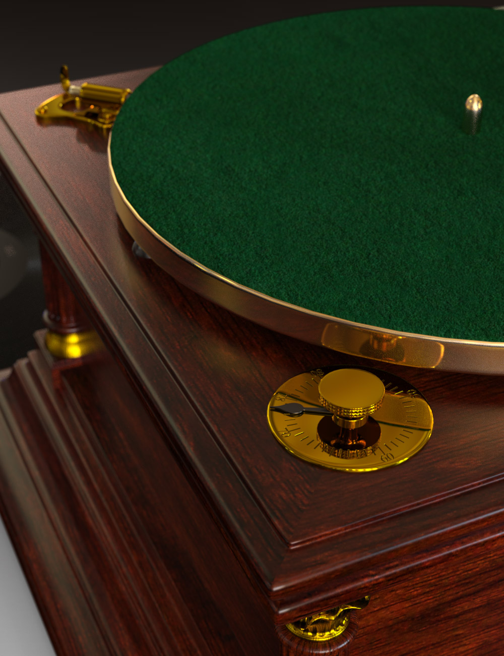 Antique Phonograph Antique Phonograph by: Age of Armour, 3D Models by Daz 3D
