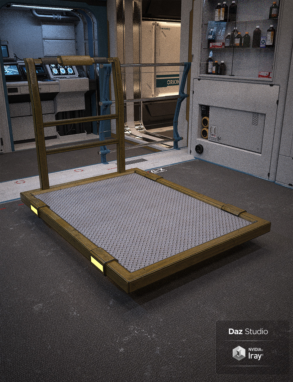Sci-Fi Containment Props by: , 3D Models by Daz 3D
