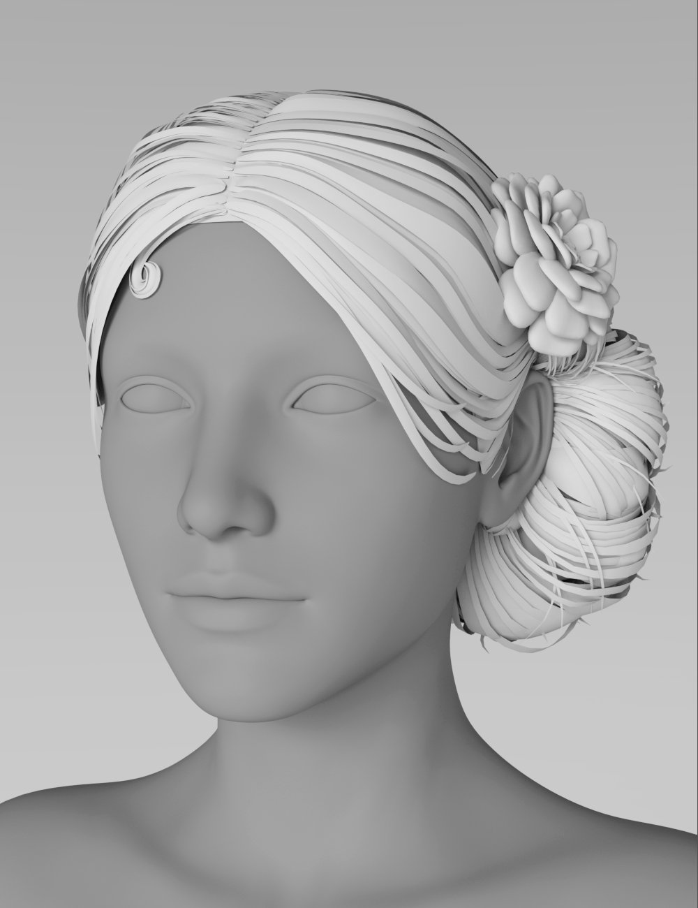 Salsa Hair for Gabriela 8 by: Propschick, 3D Models by Daz 3D