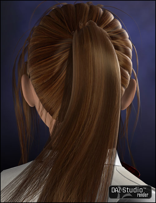 Aiko 4 Long Hair by: 3D Universe, 3D Models by Daz 3D